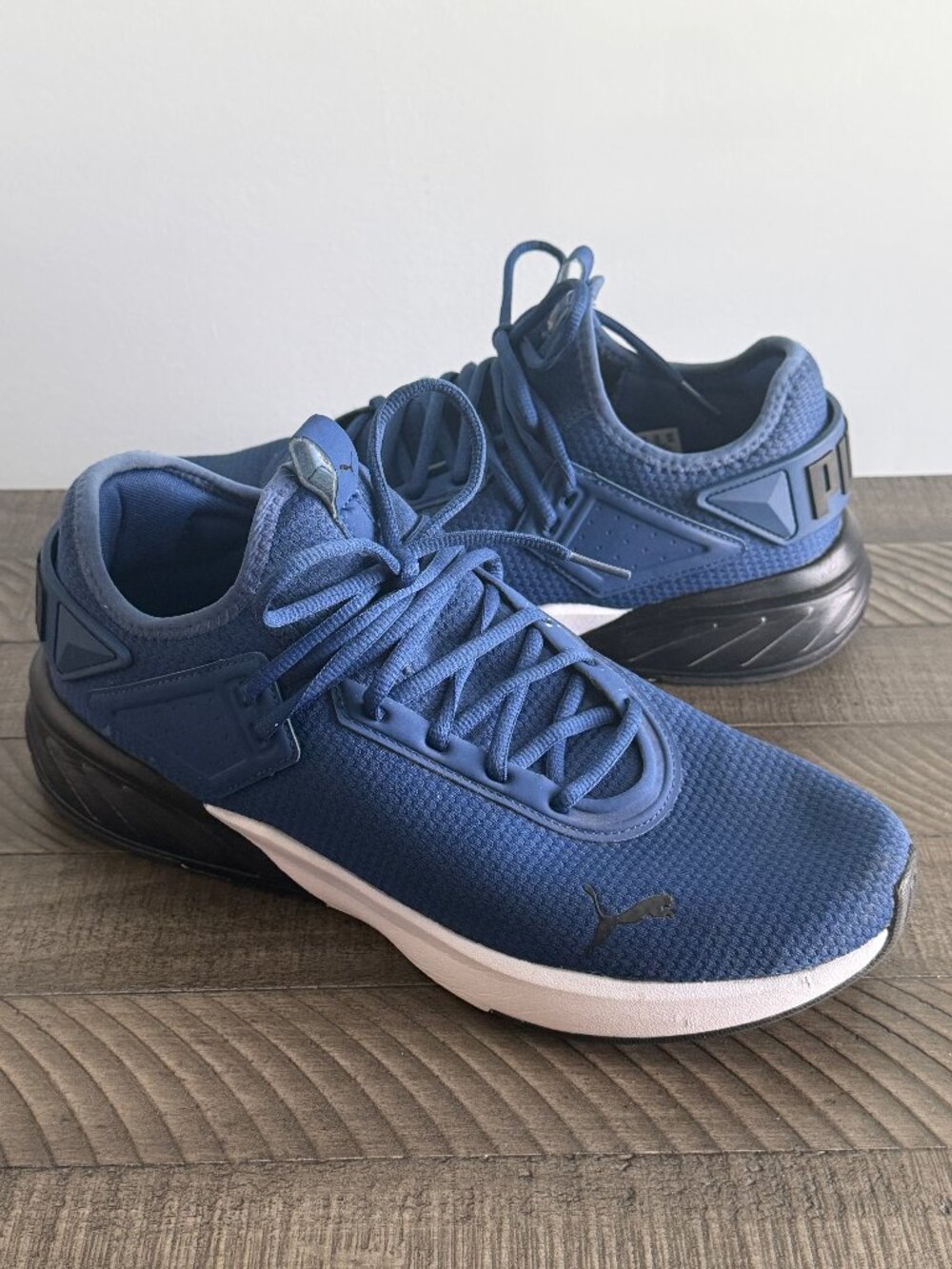 Puma Amare Men Sneakers Blue/Black Running Sneakers Size 12